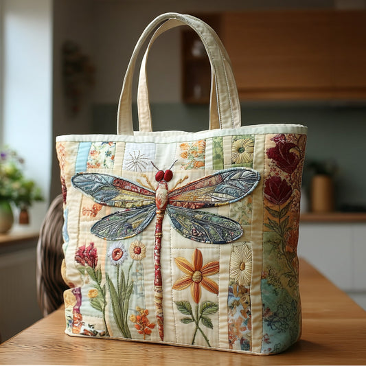 Wildflower Flight Quilted Tote Bag NCU0PT8483