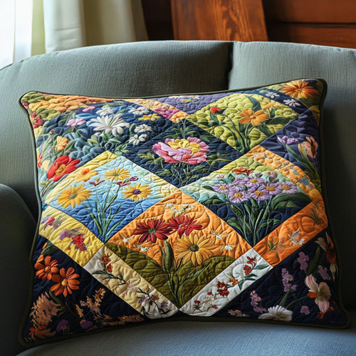 Wildflower Patch Quilted Bedding Pillow Case NCU0PT5120