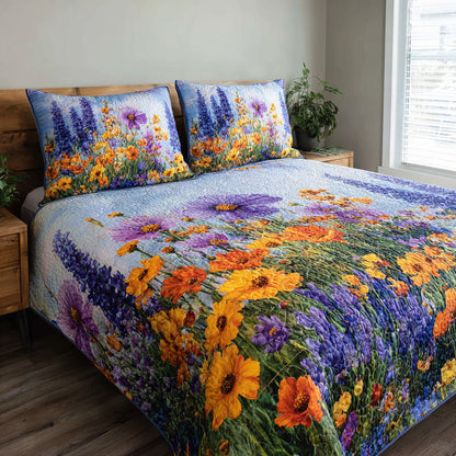 Wildflower Breeze 3-Piece Quilted Bedding Set NCU0VL3084
