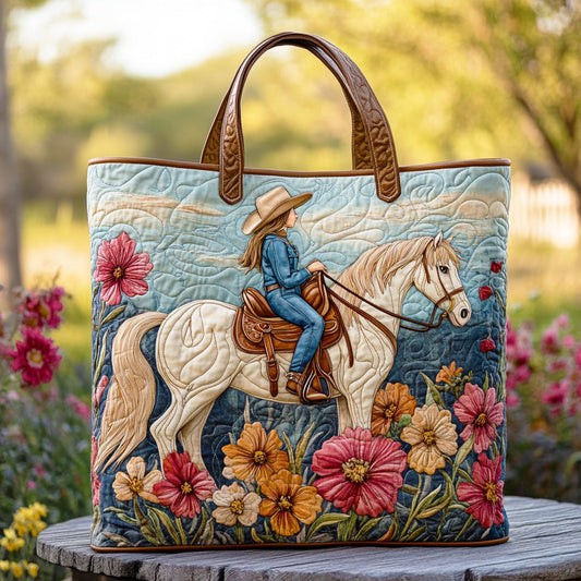 Wildflower Canyon Quilted Tote Bag NCU0DV7247