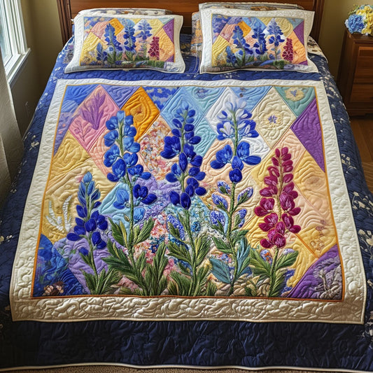 Wildflower Dream 3-Piece Quilted Bedding Set NCU0NT6475