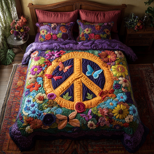 Wildflower Dreams 3-Piece Quilted Bedding Set NCU0VH3093