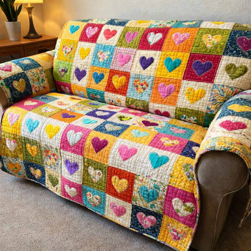 Wildflower Garden Quilted Sofa Cover NCU0XD2538