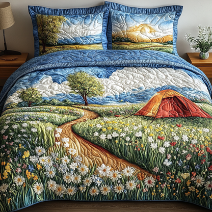 Wildflower Haven 3-Piece Quilted Bedding Set NCU0VH4042