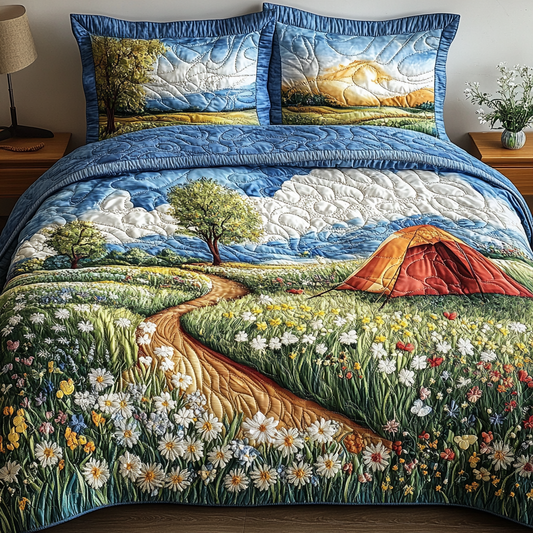 Wildflower Haven 3-Piece Quilted Bedding Set NCU0VH4042