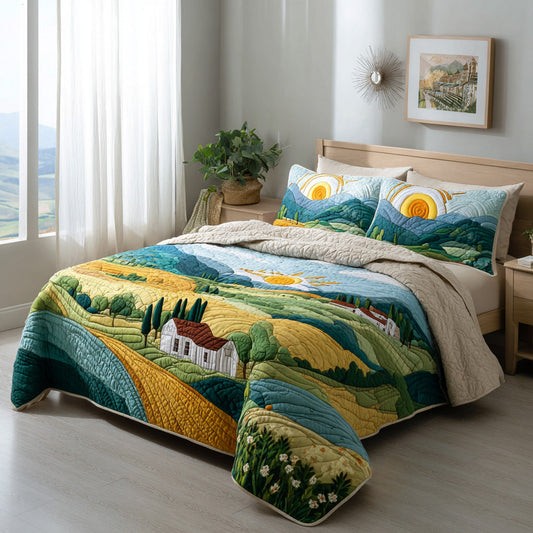 Wildflower Hills 3-Piece Quilted Bedding Set NCU0VL3134