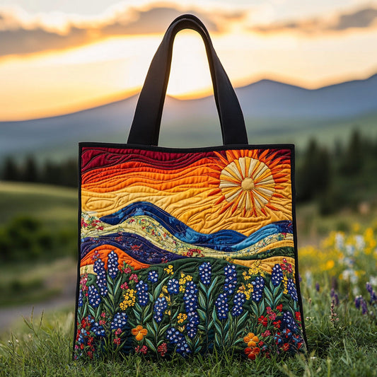 Wildflower Path Quilted Tote Bag NCU0DV6925
