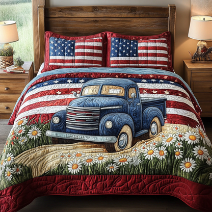 Wildflower Ride 3-Piece Quilted Bedding Set NCU0VH4141