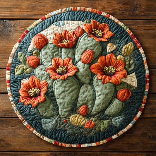 Wildflower Ridge Quilted Round Mat NCU0XD299