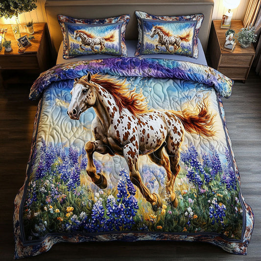 Wildflower Run 3-Piece Quilted Bedding Set NCU0NT5935