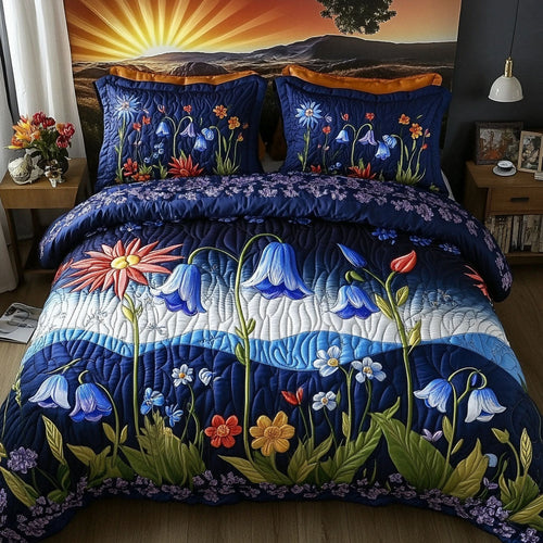 Wildflower Serenade 3-Piece Quilted Bedding Set NCU0PT6448