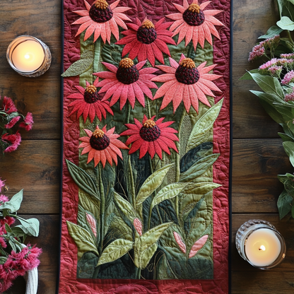 Wildflower Serenity Quilted Table Runner NCU0VH4466