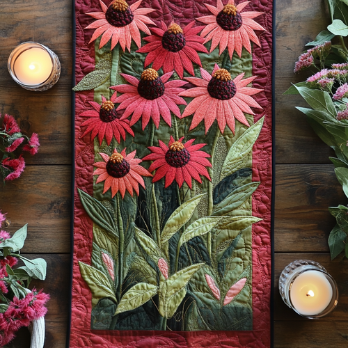 Wildflower Serenity Quilted Table Runner NCU0VH4466
