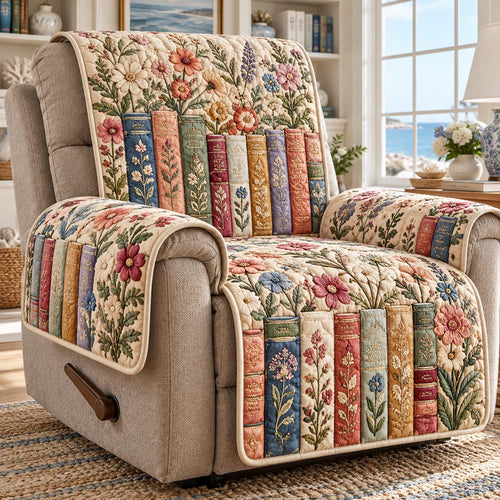 Wildflower Storybook Garden Quilted Sofa Cover NCU0DV10330