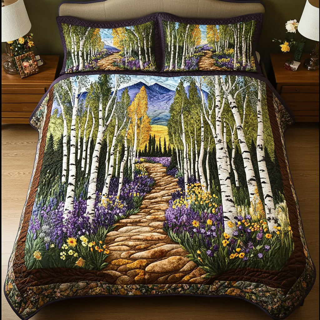 Wildflower Trail 3-Piece Quilted Bedding Set NCU0NT6443