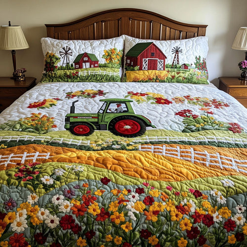 Wildflower Valley 3-Piece Quilted Bedding Set NCU0PT6573