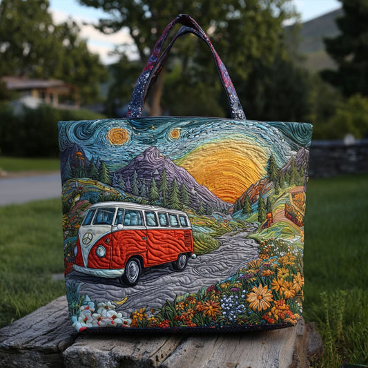 Wildflower Wanderer Quilted Tote Bag NCU0PT8240