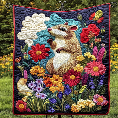 Wildflower Whiskers Quilted Blanket NCU0NT5706