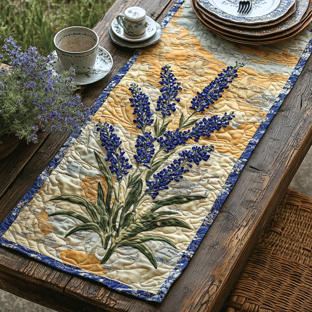 Wildflower Wonderland Quilted Table Runner NCU0DV4460