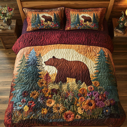 Wildflower Woods 3-Piece Quilted Bedding Set NCU0PT8402
