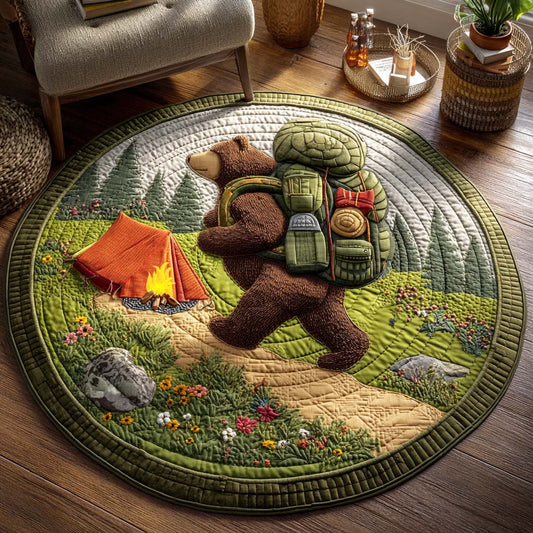 Wildpaw Woods Quilted Round Mat NCU0TD100