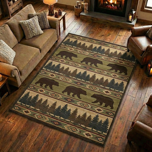Wildwood Bear Area Rug NCU0TV1642
