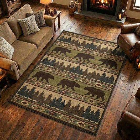 Wildwood Bear Area Rug NCU0TV1642
