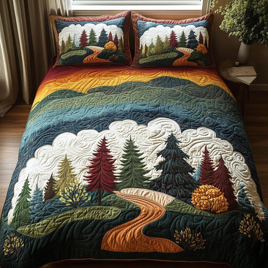 Wildwood Calm 3-Piece Quilted Bedding Set NCU0DV9524