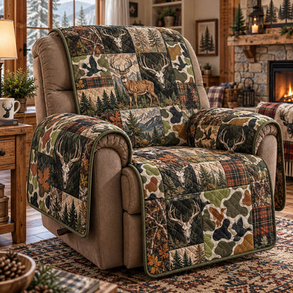 Wildwood Camo Quilted Sofa Cover NCU0PT12246