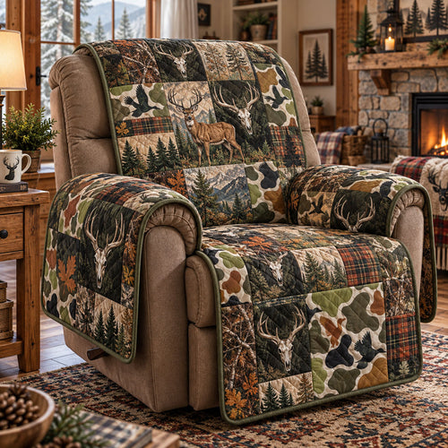 Wildwood Camo Quilted Sofa Cover NCU0PT12246