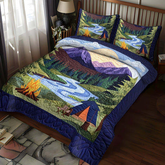 Wildwood Camp 3-Piece Quilted Bedding Set NCU0NT677