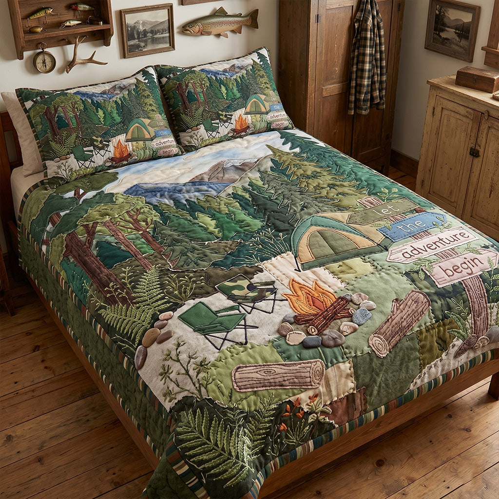 Wildwood Comfort 3-Piece Quilted Bedding Set NCU0PT11697