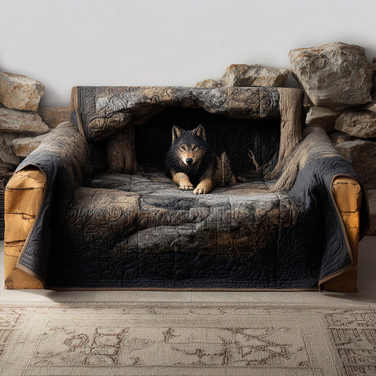 Wildwood Escape Quilted Sofa Cover NCU0PT9731