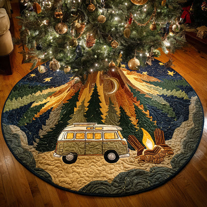 Wildwood Journey Christmas Quilted Tree Skirt NCU0TV1343