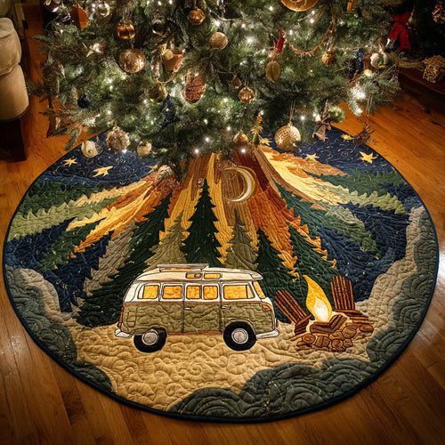 Wildwood Journey Christmas Quilted Tree Skirt NCU0TV1343