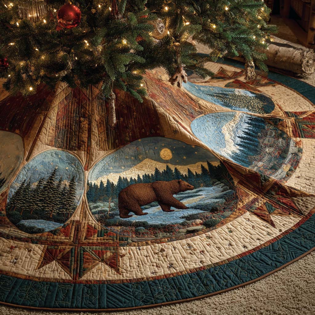 Wildwood Spirit Quilted Tree Skirt NCU0XD1750
