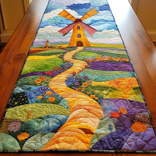 Wind Flow Quilted Table Runner NCU0DK6707
