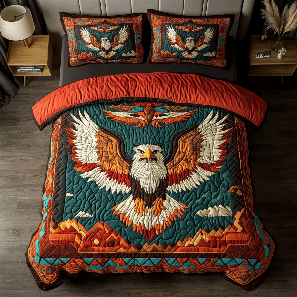 Wind Guardian 3-Piece Quilted Bedding Set NCU0DK5740