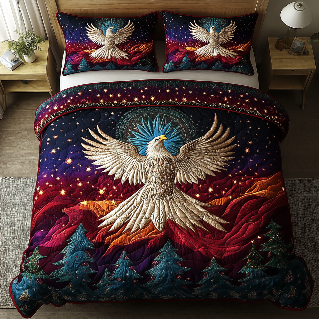 Wind Hunter 3-Piece Quilted Bedding Set NCU0DK4491