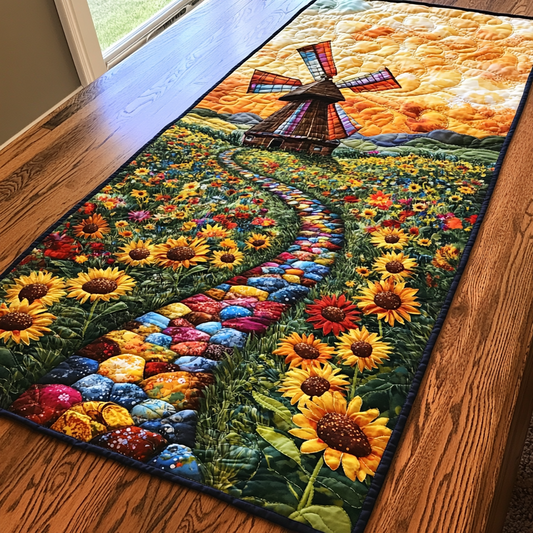 Wind Power Quilted Table Runner NCU0DK6704