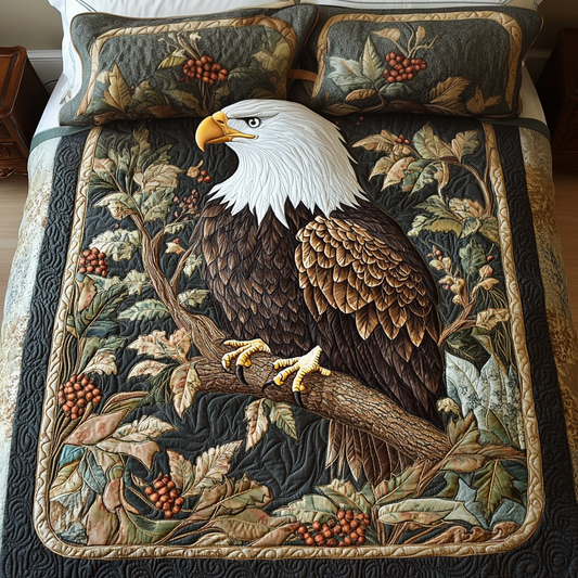 Wind Soar 3-Piece Quilted Bedding Set NCU0VH1728