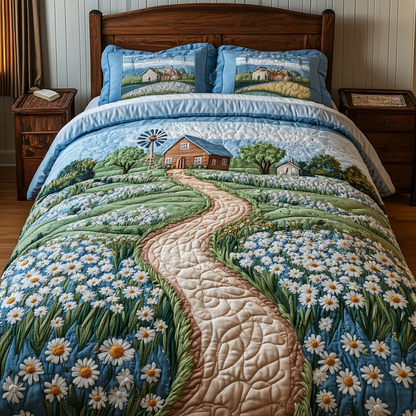 Windmill Dreams 3-Piece Quilted Bedding Set NCU0VH4802