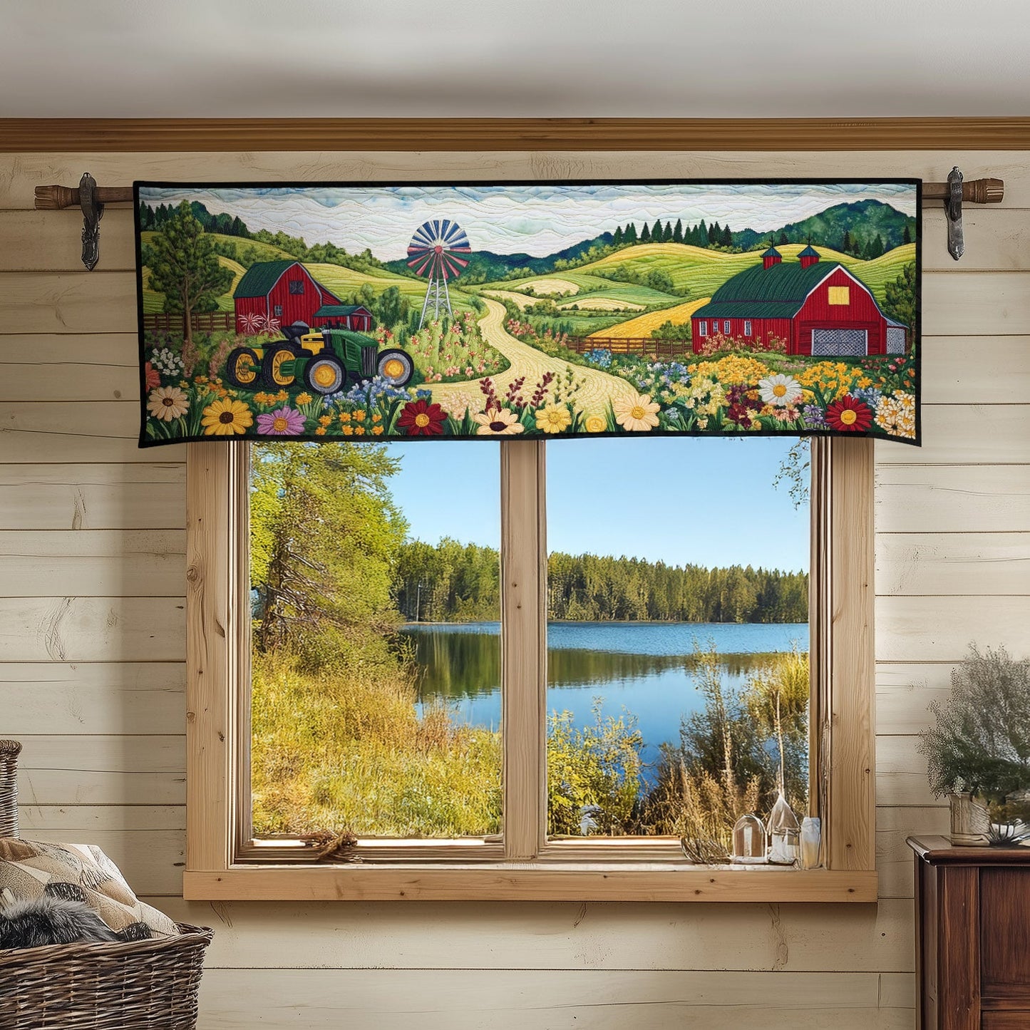 Windmill Dreams Quilted Valance NCU0PT6005