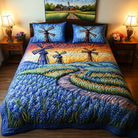 Windmill Path 3-Piece Quilted Bedding Set NCU0NT5505