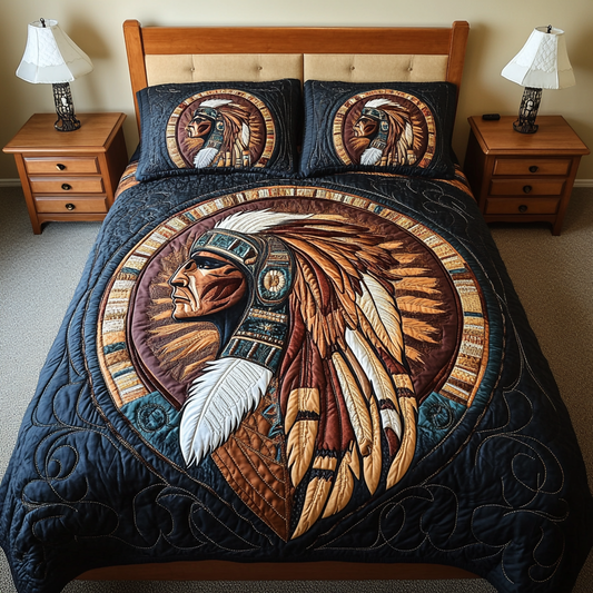 Winds Whisper 3-Piece Quilted Bedding Set NCU0VH1577