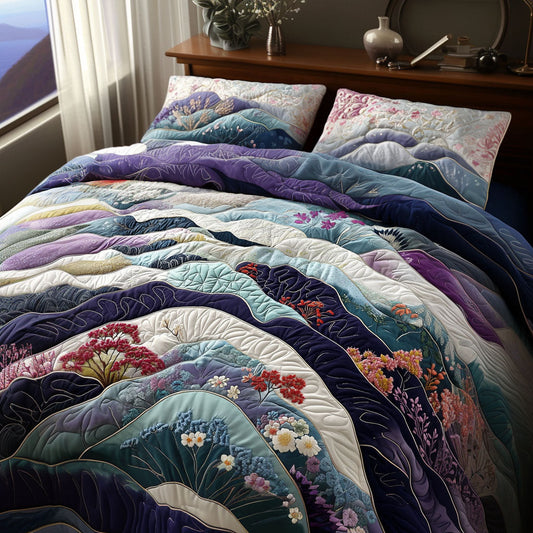 Winds of Kyoto 3-Piece Quilted Bedding Set NCU0PT6542