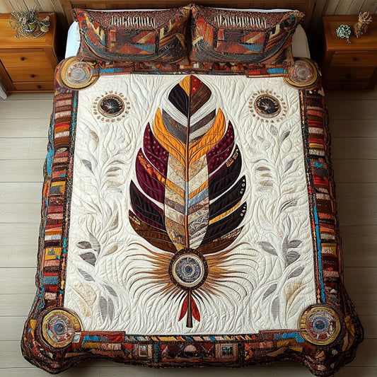 Winds of Protection 3-Piece Quilted Bedding Set NCU0PT7412