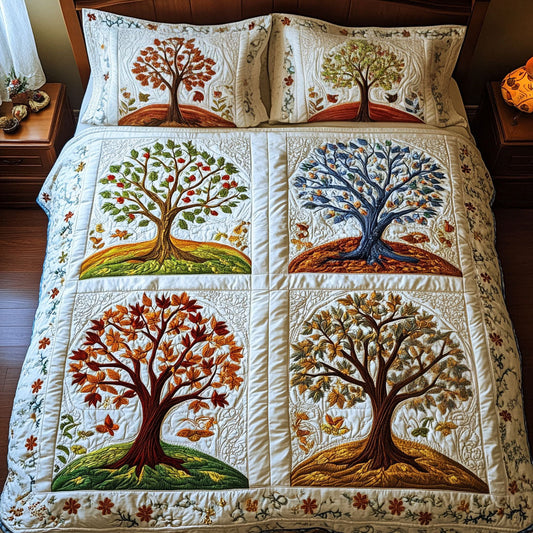 Winds of Renewal 3-Piece Quilted Bedding Set NCU0NT2533