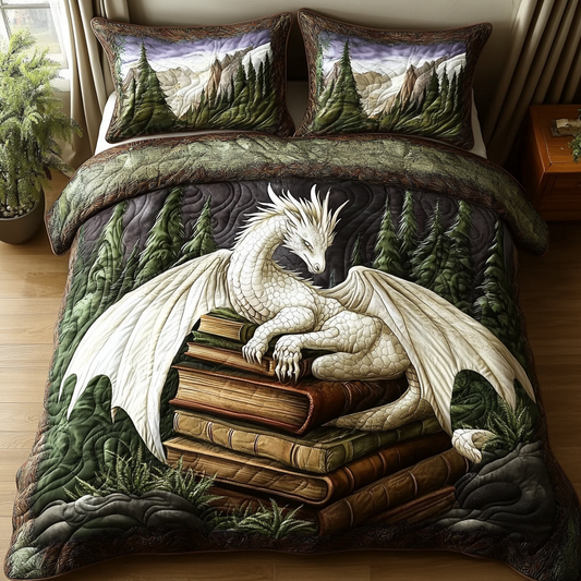 Winged Snow Quilted Bedding Set NCU0DV5435