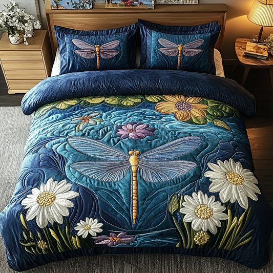 Winged Beauty 3-Piece Quilted Bedding Set NCU0VH3948